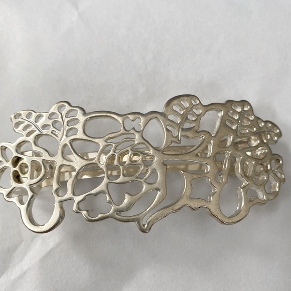 SILVER Hair clip 1990’s in perfect condition - Picture 2 of 3